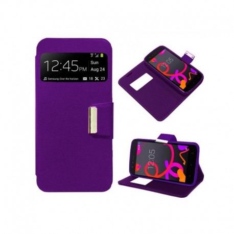 Flip Cover BQ Aquaris M5 Morado