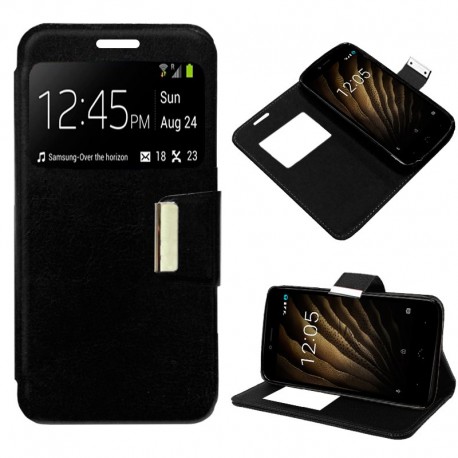 Flip Cover BQ Aquaris U / U Lite Negro