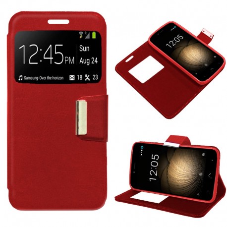 Flip Cover BQ Aquaris U Plus Rojo