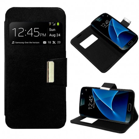 Flip Cover Samsung S7 Edge Negro